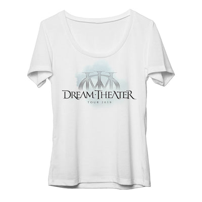 Women's Majesty Logo North American Tour 2019 Scoop Neck Tee-Dream Theater